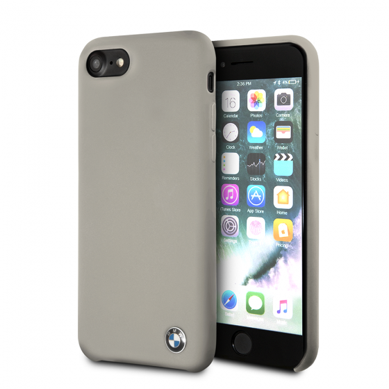 BMW iPhone 8 & iPhone 7 Taupe Silicone Hard Case