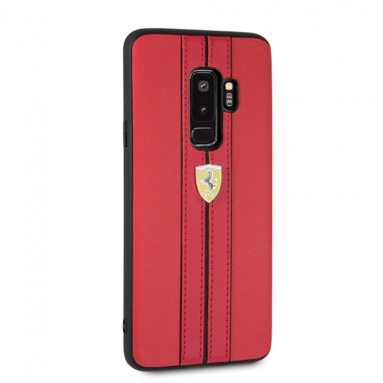 Samsung Galaxy S9 Plus Ferrari PU leather hard case